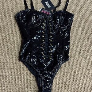 FOREPLAY  Lace-Up Bodysuit